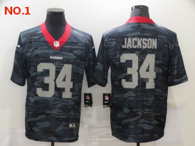 Men's Las Vegas Raiders #34 Bo Jackson Jerseys-12